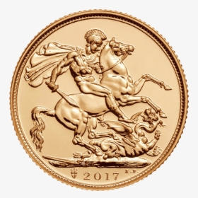 The Sovereign 2017 Gold Coin    Src Https - 2017 Gold Sovereign Royal Mint, HD Png Download, Transparent PNG